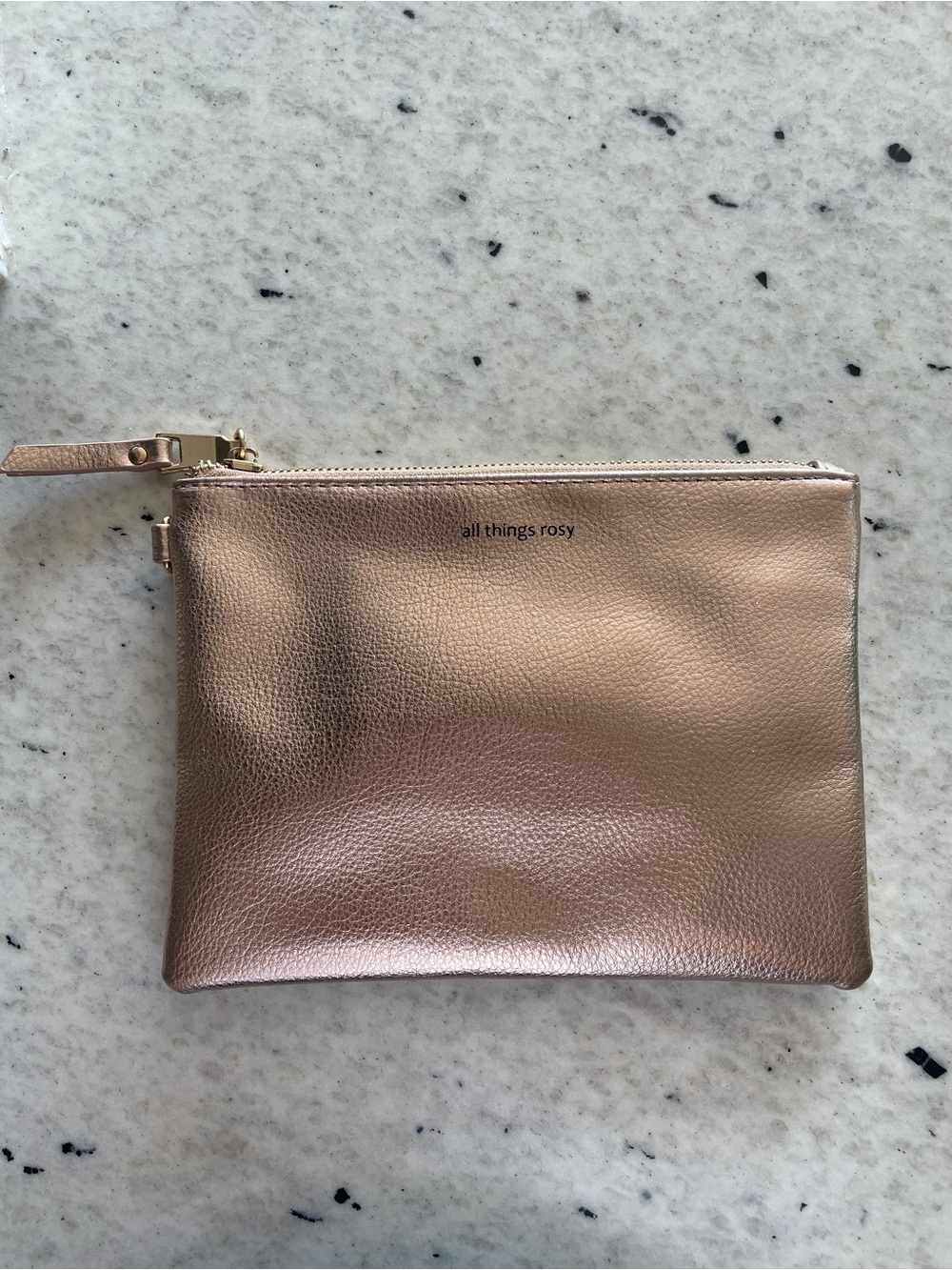 Altar’d State Rose Gold Wristlet Pouch